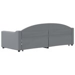 vidaXL Lit de jour avec gigogne et tiroirs sans matelas 80x200 cm
