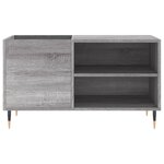 vidaXL Armoire à disques sonoma gris 85x38x48 cm bois d'ingénierie
