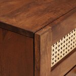 vidaXL Cabinet de chevet Marron 40 x 33 5 x 46 cm Bois d'acacia massif