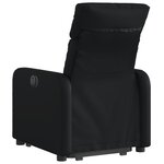 vidaXL Fauteuil inclinable Noir Similicuir