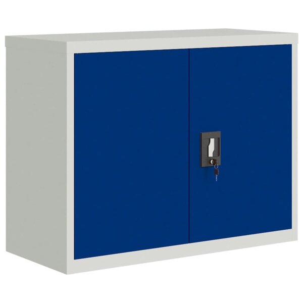 vidaXL Classeur gris clair et bleu 90x40x70 cm acier