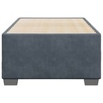 vidaXL Cadre de lit sans matelas gris foncé 80x200 cm velours