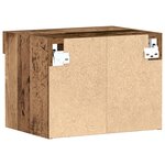 Armoires murales vidaXL avec éclairage LED 2 pièces Bois vieux 40x30x30 cm