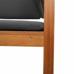 vidaXL Chaise de jardin Marron 50 x 50 x 91cm Bois d'acacia massif