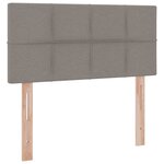 vidaXL Lit avec rangement et matelas Taupe 90 x 200 cm Velours