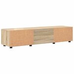 vidaXL Meuble TV Chêne sonoma 150 x 39 x 30 cm Bois d'ingénierie