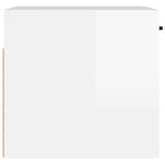 vidaXL Armoire murale blanc brillant 80x36 5x35 cm bois d'ingénierie