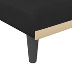 vidaXL Canapé-lit en forme de L noir 271x140x70 cm velours