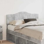 vidaXL Tête de lit Gris béton 135 cm Bois d'ingénierie