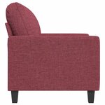 vidaXL Fauteuil Rouge bordeaux 60 cm Tissu