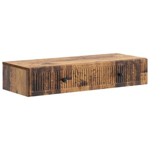 vidaXL Table d'appoint murale Bois ancien 87 5 x 34 5 x 17 cm