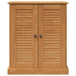 vidaXL Armoire de salle de bain avec porte VIGO Marron et Marron Miel