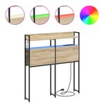 vidaXL Tête de lit de rangement Chêne sonoma 100 cm Bois d'ingénierie