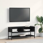 vidaXL Meuble TV Chêne noir 100 x 35 x 45 cm Bois d'ingénierie