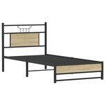 vidaXL Cadre de lit sans matelas chêne sonoma 80x200 cm