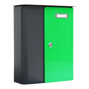 Rottner splashy boîte aux lettres anthracite vert néon