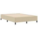 vidaXL Cadre de lit Vert gris 140 x 190 cm Tissu en velours côtelé