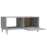 vidaXL Table basse sonoma gris 89 5x50x40 cm bois d'ingénierie