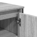 vidaXL Armoire lavabo de salle de bain sonoma gris 91x35x60 cm