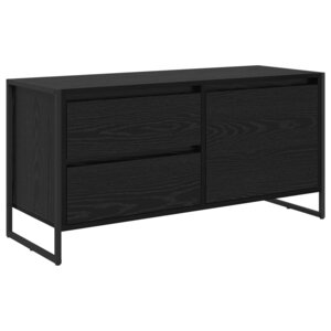 vidaXL Meuble TV Chêne noir 100 x 36 x 49.5 cm Bois d'ingénierie