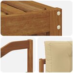 vidaXL Ensemble de canapés d'extérieur 8 pc Naturel et Beige