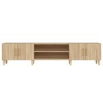 vidaXL Meuble TV Chêne Sonoma 180x31 5x40 cm Bois d'ingénierie