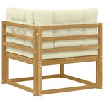 vidaXL Canapé d'angle extérieur Polyester Blanc