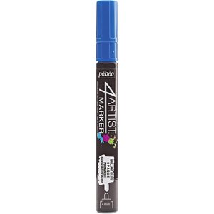 Marqueur peinture 4ARTIST pointe ogive 4 mm Bleu Foncé PÉBÉO