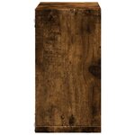 vidaXL Armoire murale 60x16x30 cm chêne fumé bois d'ingénierie
