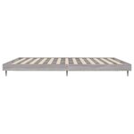 vidaXL Cadre de lit sonoma gris 200x200 cm bois d'ingénierie