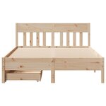 vidaXL Cadre de lit sans matelas 140x190 cm bois de pin massif