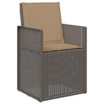 vidaXL Ensemble de salle à manger pour jardin avec coussin 7 Pièces PP