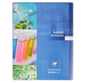 Cahier Travaux Pratique Koverbook Piqué Polypro 24x32 cm 64p séyès-uni coloris... CLAIREFONTAINE