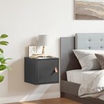 vidaXL Armoire murale Gris 31 5x30x30 cm Bois de pin massif