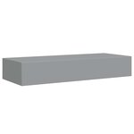 vidaXL Étagères à tiroirs murales 2 Pièces gris 60x23 5x10 cm MDF