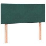 vidaXL Sommier à lattes de lit et matelas vert foncé 120x210cm velours