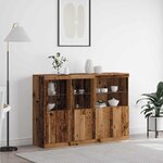 vidaXL Buffet Bois ancien 142.5 x 37 x 100 cm Bois d'ingénierie