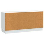vidaXL Meuble TV Blanc 99 x 34 5 x 47 cm Bois d'ingénierie