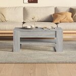 vidaXL Table basse sonoma gris 102x55x45 cm bois d'ingénierie
