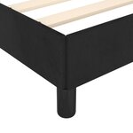 vidaXL Cadre de lit avec tête de lit Noir 80x200 cm Velours