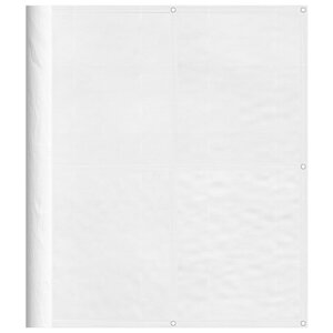 vidaXL Écran de balcon blanc 120x800 cm 100  polyester oxford