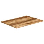vidaXL Dessus de table bord vivant 90x80x3 8 cm bois de manguier brut