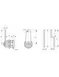 THIRARD - Batteuse avec cames pour boîtes aux lettres  épaisseur maxi 14mm
