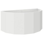 vidaXL Jardinière Blanc 120 x 60 x 50 cm Acier