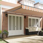 vidaXL Auvent Rétractable Multicolore 600 × 300 cm Tissu et Aluminium