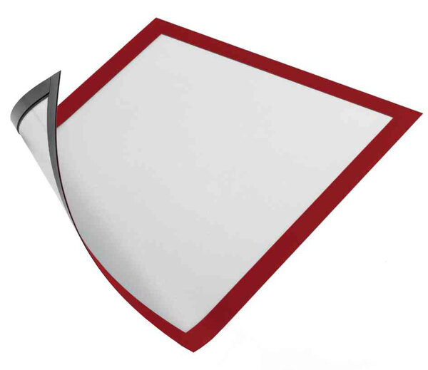 Sachet 5 AFRAME® MAGNETIC A4 rouge DURABLE