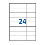 Lot de 3000 Planches étiquettes autocollantes pour Timbres sur feuille A4 : 70 x 37 mm (24 étiquettes par feuille)