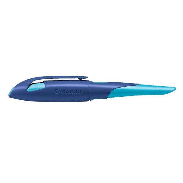 Stylo plume - EASYbirdy - Stylo ergonomique rechargeable - Bleu/Azur - Droitier STABILO