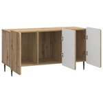 vidaXL Meuble TV Chêne artisanal 99 x 34 5 x 52 cm Bois d'ingénierie
