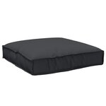 vidaXL Coussin Pallet pour siège noir 80x80x12 cm tissu Oxford